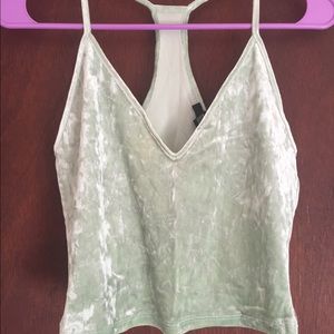Velvet Crop Top
